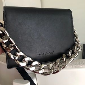 Vegan Leather Chain Hand/Crossbody bag
